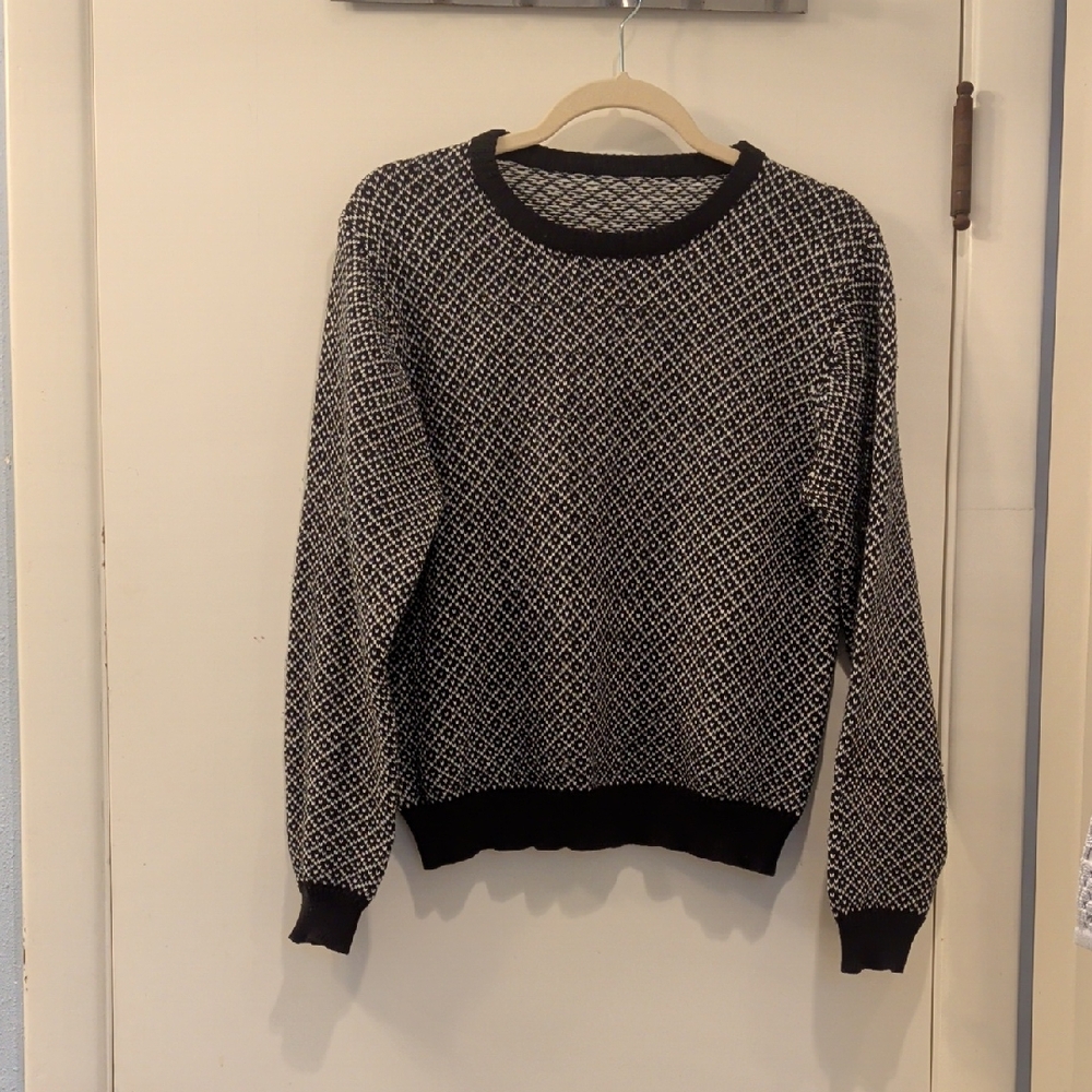 Black And White Patterned Sweater